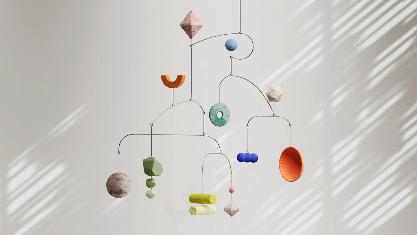 ceramic materials handmade set design  art direction  3d design lighting models acrylic papermache